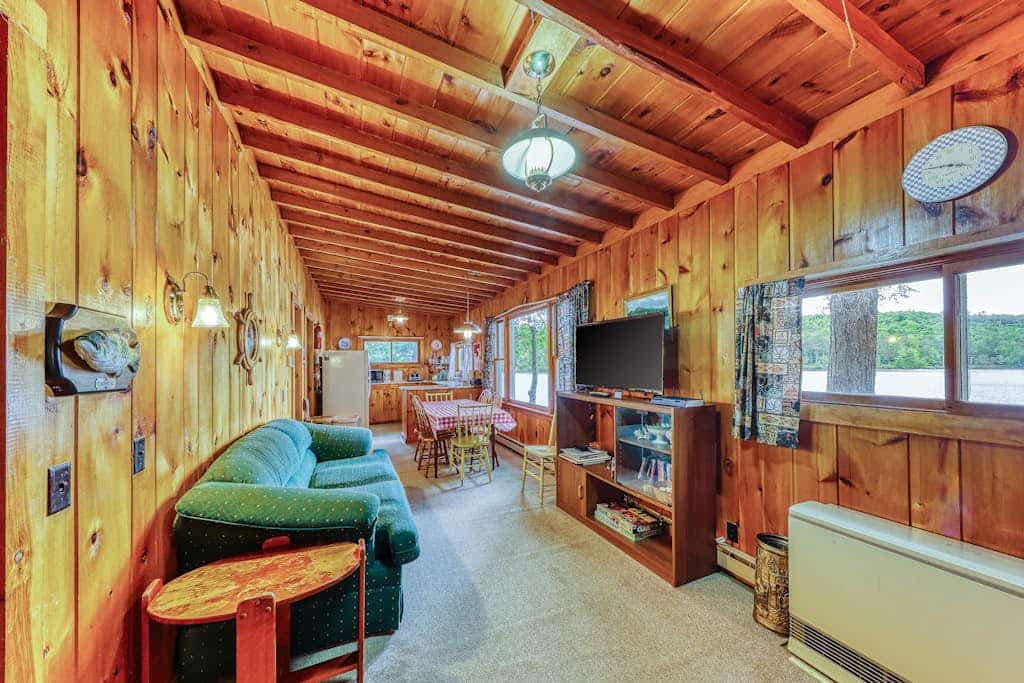 Dog-friendly cabin with lakefront location, 20' dock, smart TV