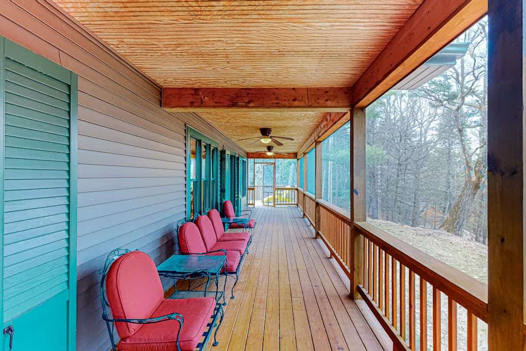 Dog-friendly home near Lake George with deck, grill, media room, fireplace, W/D