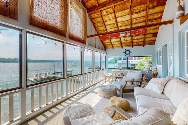 Lakefront home with gorgeous views, decks & grill on Keuka lake