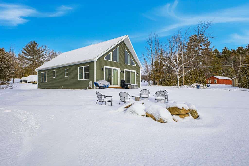 Dog-friendly house w/ shared sandy beach, lake views, bbq, patio, firepit, a/c