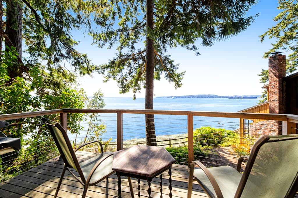 Dog-Friendly Soundfront Home w/Waterfront Deck, Beach Access, & Wood Stove