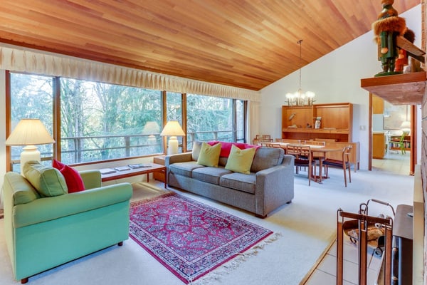 Northwest Art & Stylish Comfort Nestled Among the Trees