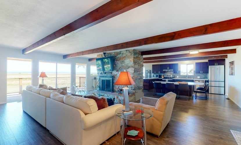 Dog-Friendly Retreat w/ Bay Views, a Spacious Deck, & Secluded Feel