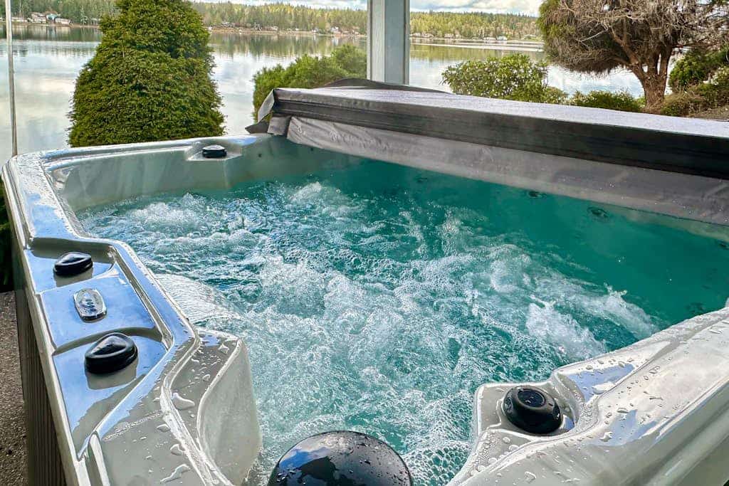 Stunning waterfront home offering breathtaking canal views & hot tub