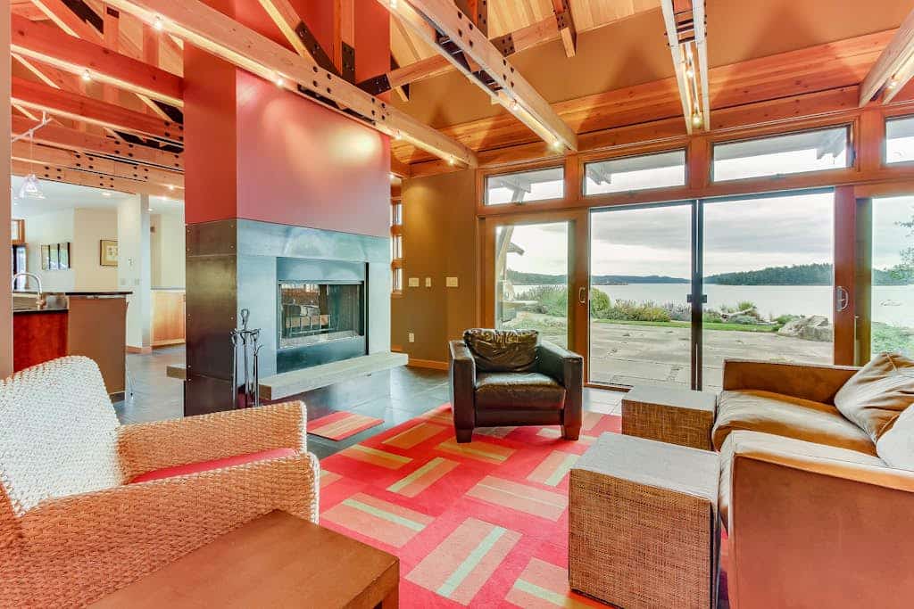 Spacious bayfront home w/ sauna, patio, views, & easy beach access