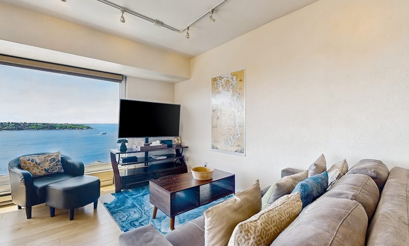 Luxury suite with fitness center, features shared pool and hot tub