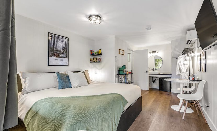 Mountain-view hiker's studio on ground-floor with fast WiFi - dog-friendly
