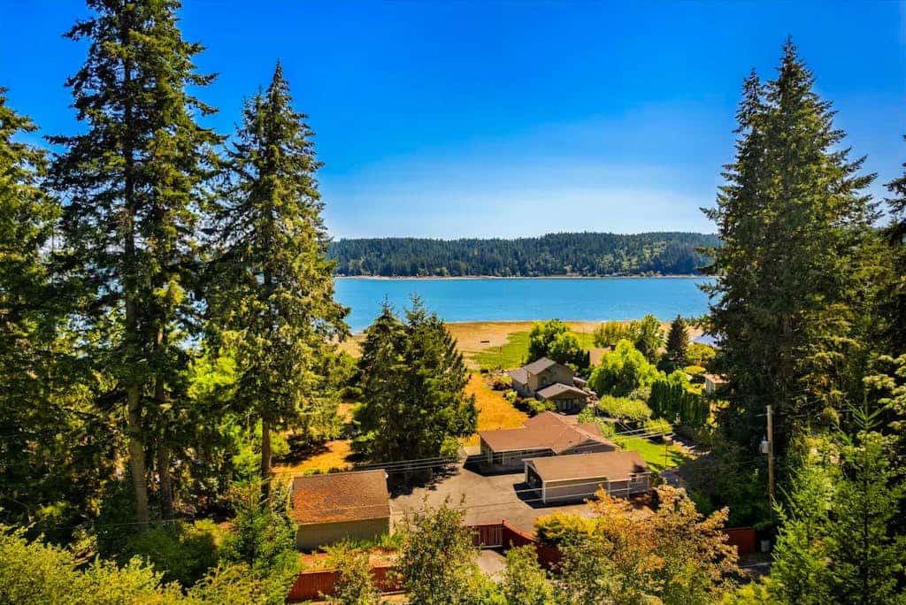Adventure retreat with water-view deck, hiking trail access & dog-friendly