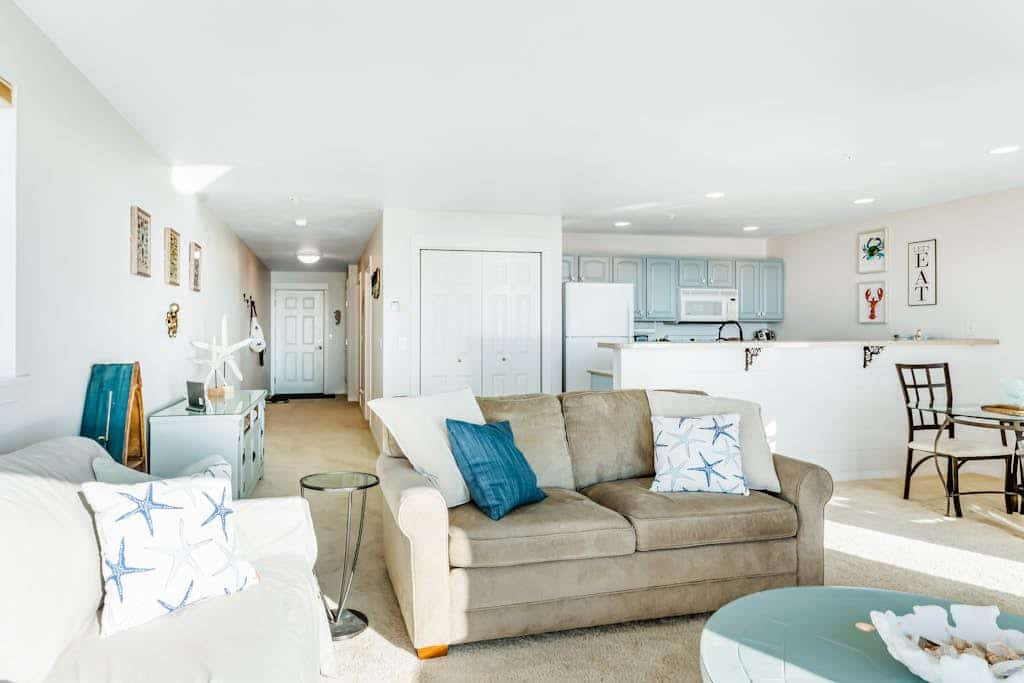 Dog-friendly oceanfront condo with beach access, fitness room, and amazing views