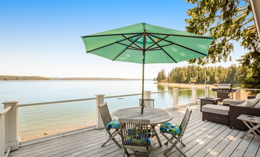 Updated home on the water with 2 decks, amazing views, & amenities to enjoy