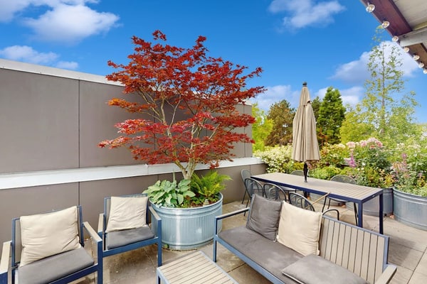 New listing! Stunning rooftop view in Fremont w/ courtyard & grill!