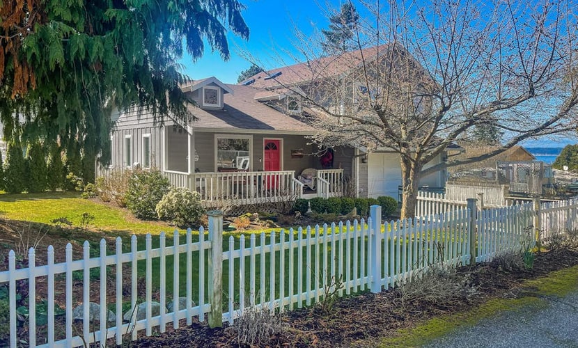 Island Cottage | House on Camano Island with ocean/mountain view, decks, firepit
