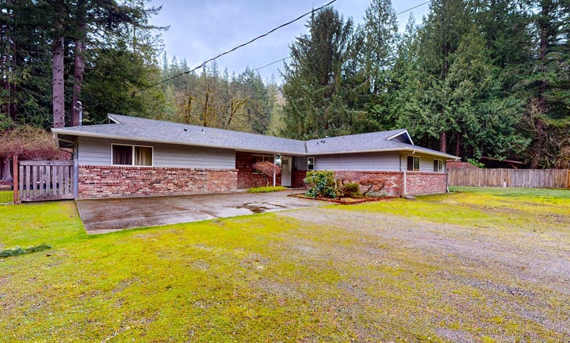 Lakefront home with private dock, lake views, firepit, & wood stove