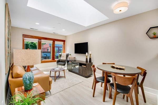 Downtown loft + studio with water/city views, 2 full kitchens, & free WiFi