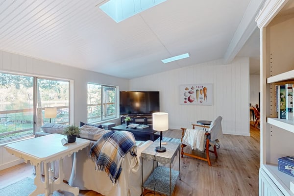 Charming modern farmhouse with water views, fire pit