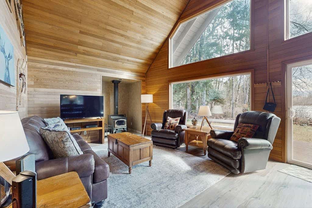 Riverfront Mountain Home w/ Private Hot Tub, Upgraded Kitchen, and Large Deck