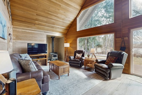 Riverfront Mountain Home w/ Private Hot Tub, Upgraded Kitchen, and Large Deck
