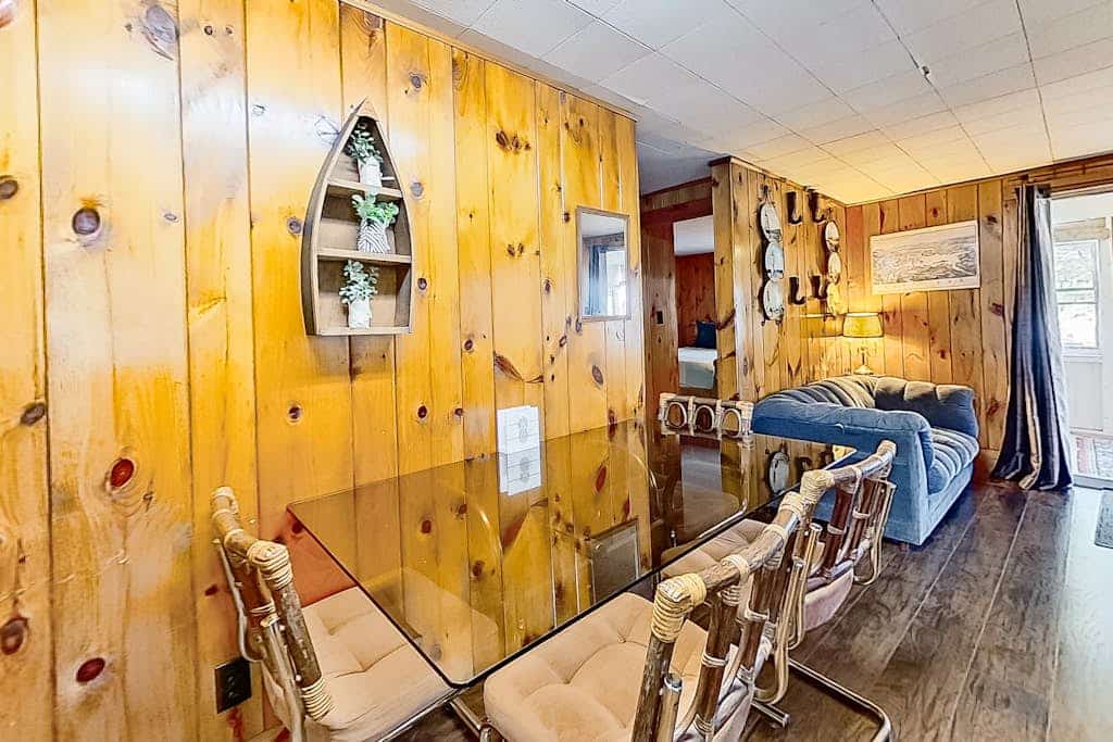 Lakefront dog-friendly home with private beach, community tennis, beach, dock