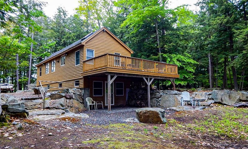 Waterfront cabin near Fish Cove with private dock, water access, firepit, grill