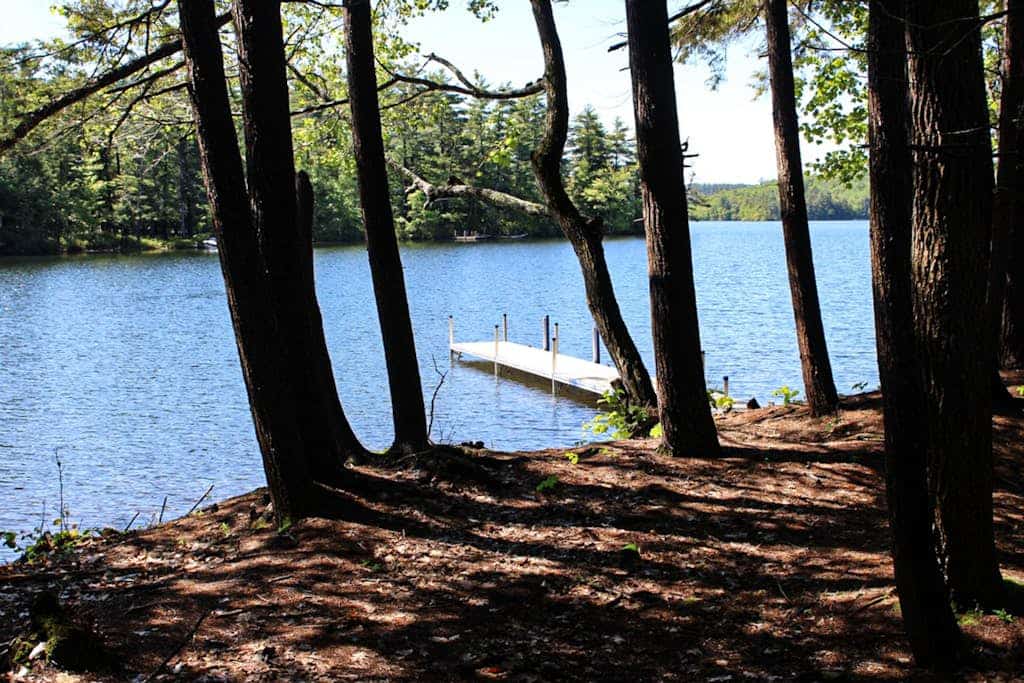 Waterfront cabin near Fish Cove with private dock, water access, firepit, grill