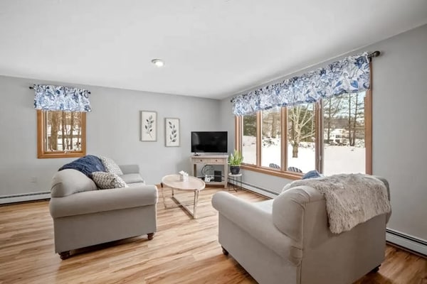 Spacious home near outdoor rec with deck, grill, games, smart TVs, AC, & W/D