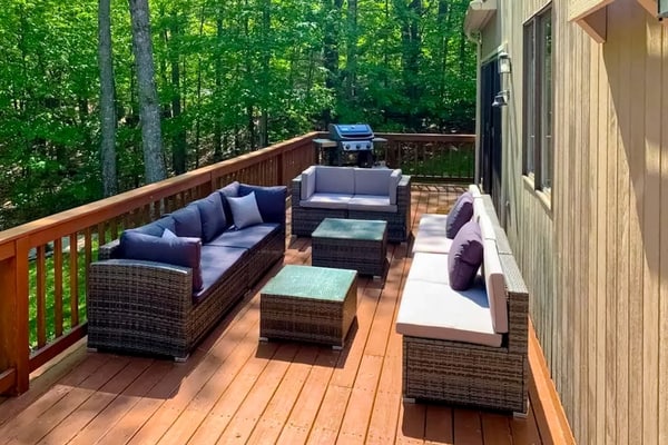 Spacious home near outdoor rec with deck, grill, games, smart TVs, AC, & W/D