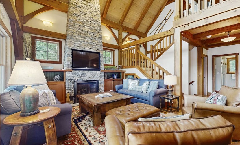 Spectacular lakefront home w/ private dock, beach, swim platform, gazebo & porch
