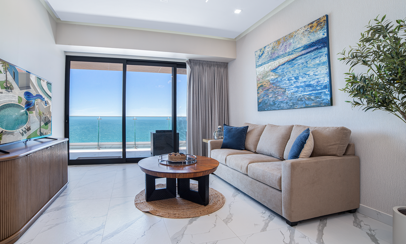 Luxury 2BR Lock-Off with Ocean Views & Private Balcony
