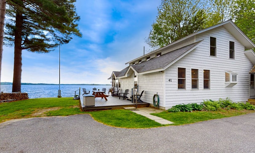 Classic lakefront property with fishing, swimming, and unbeatable sunrises
