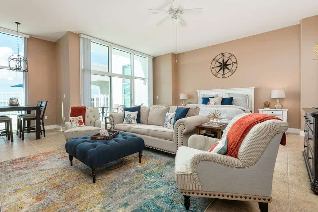 Elegant gulf escape with heated pool, hot tub, beach access, & water views