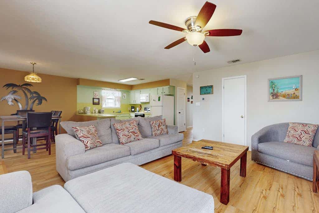 Charming coastal escape with balcony, patio, & firepit - steps to the beach