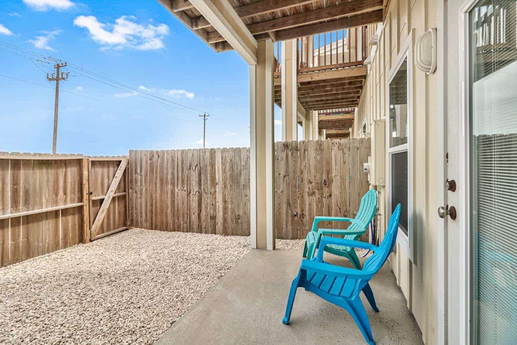 Water view townhome with pool & private balcony - walk to beach & jetty