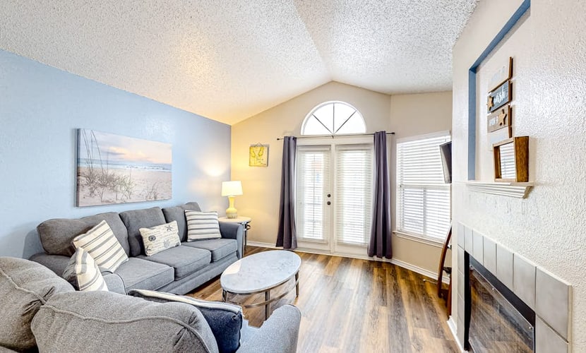 Water-view condo with heated pool, hot tub, gym, & private balcony - near beach