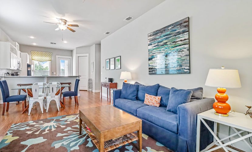 Sailhouse home with private beach, fishing pier, covered decks, & shared pool