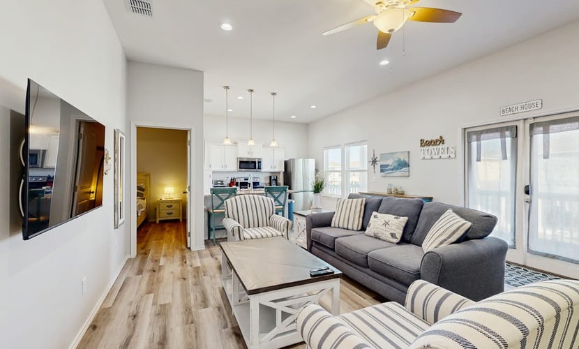 Beautiful dog-friendly home with shared pool & gas grill - steps to sand