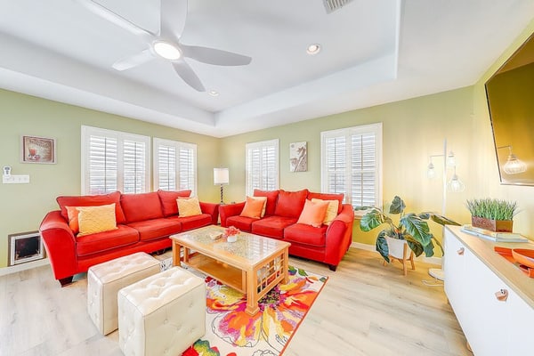 Ocean-view home with fast WiFi, central AC, and private washer/dryer
