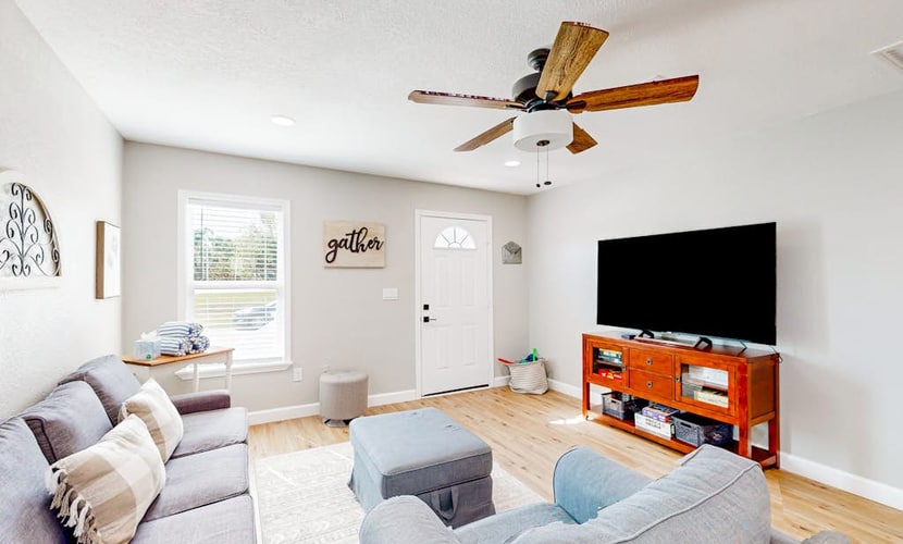 Wonderful sun-filled retreat w/ generous patio, firepit, & W/D - near the beach