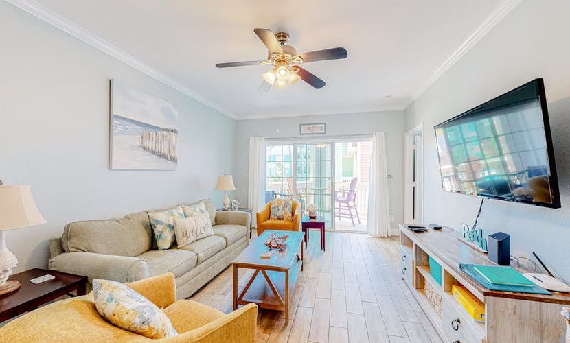Updated gated getaway with pool & hot tub - 1 block to beach, short drive to downtown