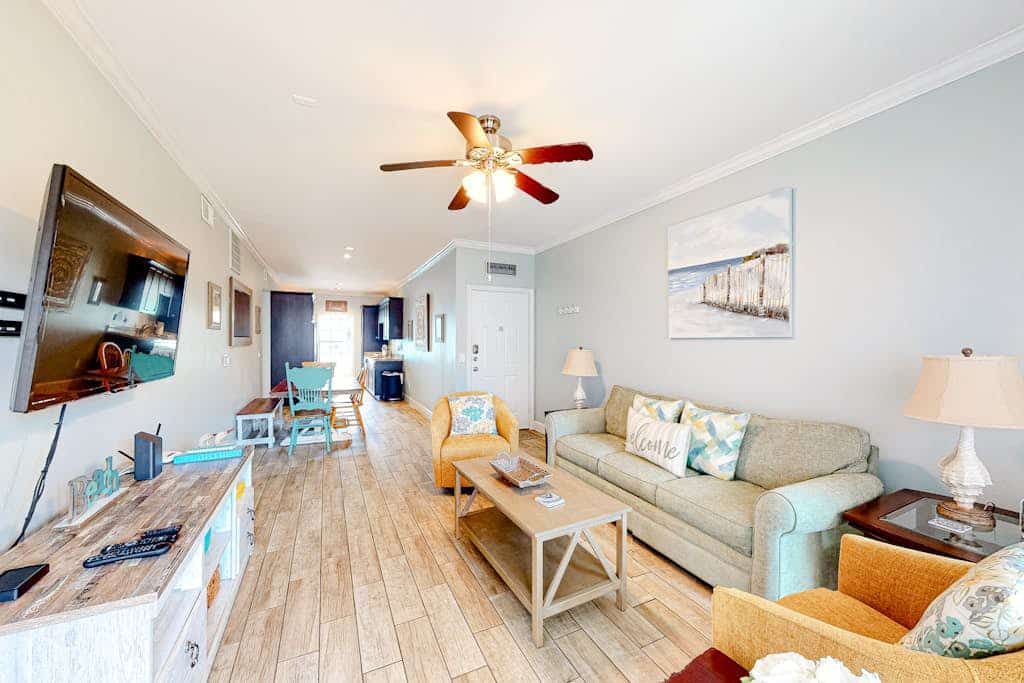Updated gated getaway with pool & hot tub - 1 block to beach, short drive to downtown