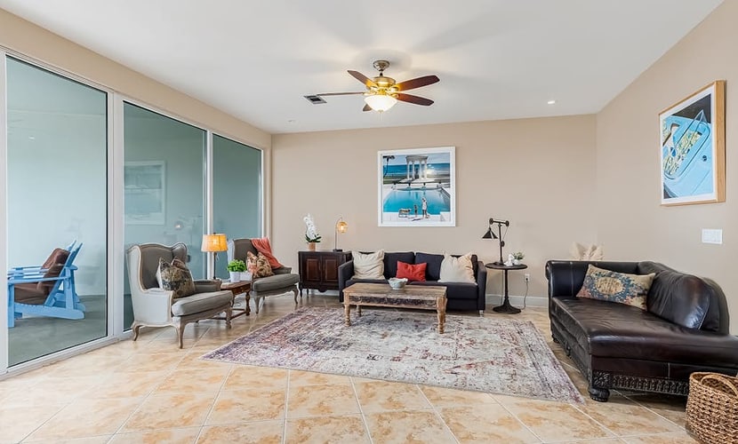 Oceanfront retreat with luxury pools, hot tub, lazy river, game room & balcony