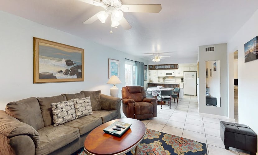 Comfortable, recently remodeled condo with shared pool, steps from the beach