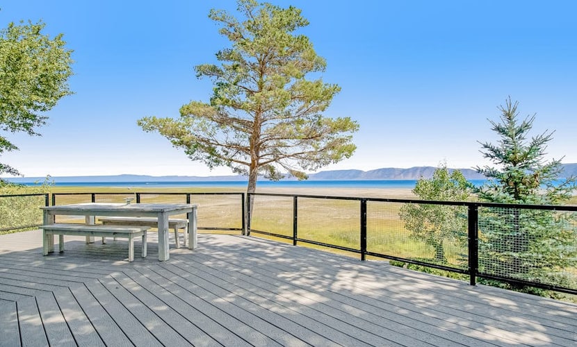 Newly Renovated Lakefront Home w/Private Beach, Deck, Elevator, Views - Dog OK