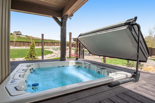 Family-friendly Home w/ Lake & Mtn. Views and Private Hot Tub - close to marina