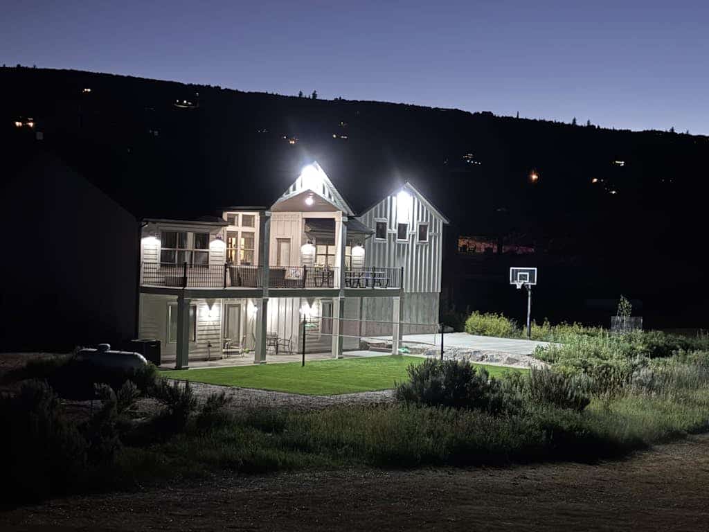Contemporary house on Bear Lake Golf Course with ping pong table