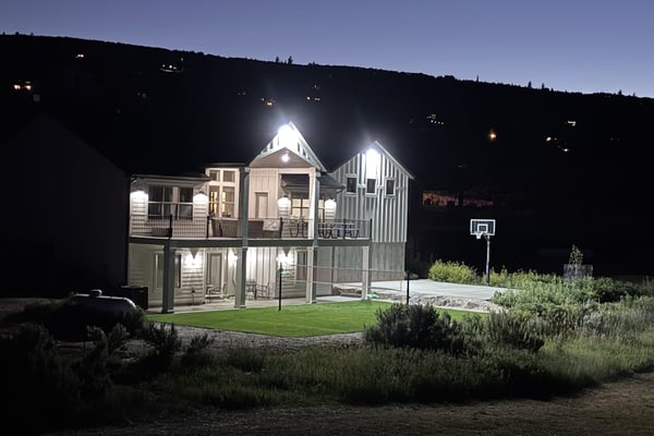 Contemporary house on Bear Lake Golf Course with ping pong table