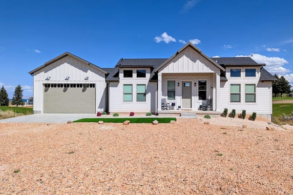 Contemporary house on Bear Lake Golf Course with ping pong table