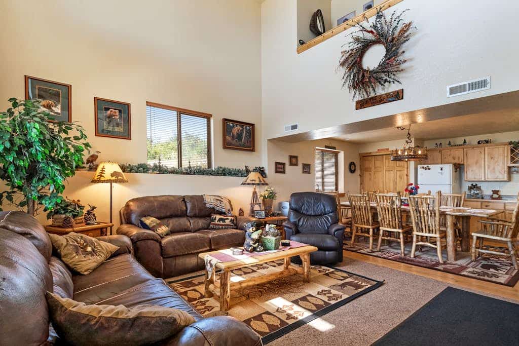 Cabin-style home with deck, patio, & amazing view - near Bear Lake