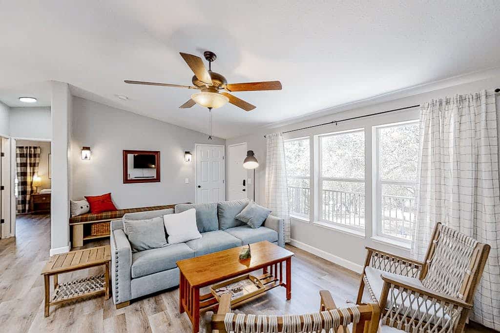 Dog-friendly home  nearby lake with deck, central AC, & washer/dryer