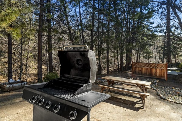 Snowbird-friendly retreat hot tub, pool, creek views ,wifi, grill, & fireplace