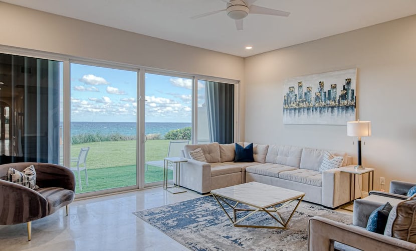 Upscale oceanview home with private beach access & pool - dogs welcomed